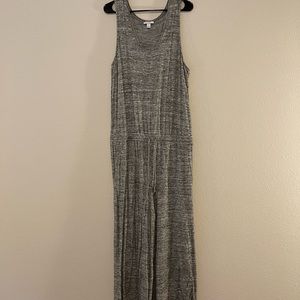 Daily Ritual Terry Relaxed-Fit Sleeveless Wide-Leg Jumpsuit